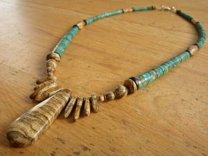 Ma'an Shan Turquoise with Picture Jasper & Jet