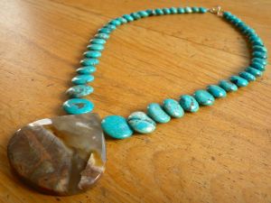 Nacozari Turquoise with Mexican Agate